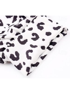 Casual Regular Leopard Drawstring Ankle-Length Trousers - Image 5