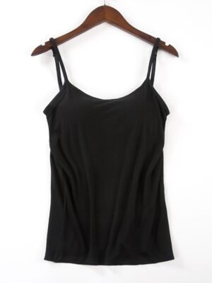 Casual Regular Plain U Neck Sleeveless Camisole - Image 5