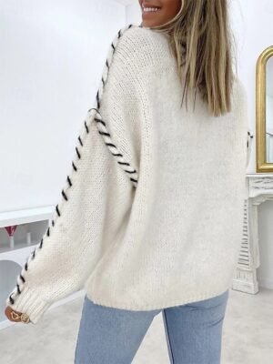 Casual Regular Pure Colour Crew Neck Long Sleeve Sweater - Image 9