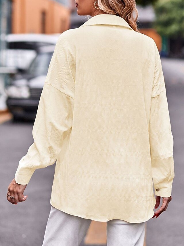 Casual Regular Solid Long Sleeve Coat - Image 2