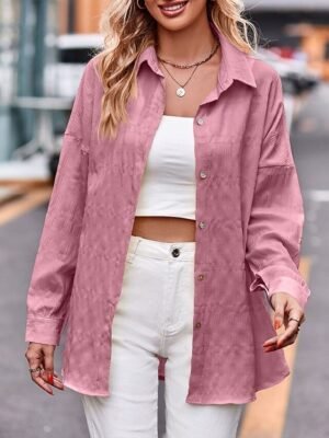 Casual Regular Solid Long Sleeve Coat - Image 7