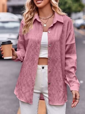 Casual Regular Solid Long Sleeve Coat - Image 8