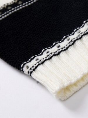 Casual Regular Striped Off Shoulder Long Sleeve Pullover Top - Image 11