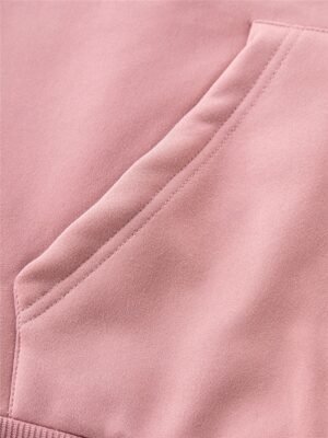 Casual Relaxed Heart Print Round Neck Long Sleeve Hoodie - Image 5