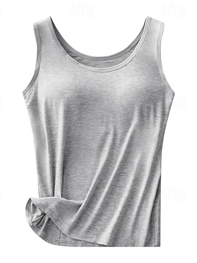 Casual Seamless Scoop Neck Sleeveless Stretch Multi-Pack Tank Tops - Image 2