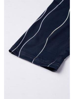 Casual Shift Leopard V Neck Half Sleeve Midi Dress - Image 6