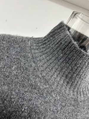 Casual Soft Pure Colour Ribbed Turtleneck Long Sleeve Regular Sweater Co-ords - Image 6