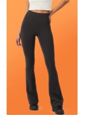 Casual Sporty Solid High Rise Full Length Leggings - Image 5