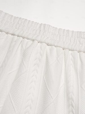 Casual Textured Crew Neck Raglan Sleeve Bomber Jacket - Image 30