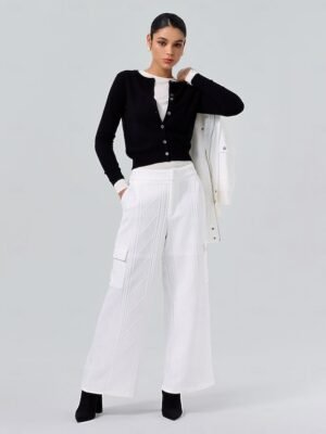 Casual Textured Crew Neck Raglan Sleeve Bomber Jacket - Image 31