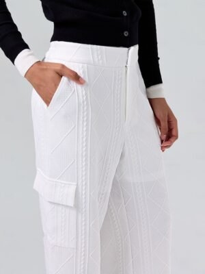 Casual Textured Crew Neck Raglan Sleeve Bomber Jacket - Image 33