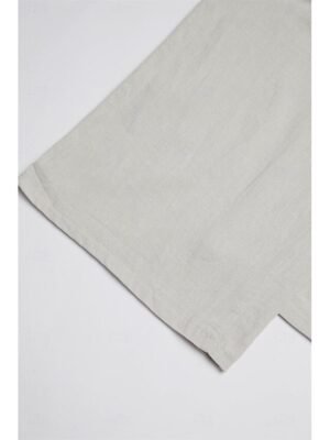 Casual Wide Leg Plain Drawstring Full Length Trousers - Image 12