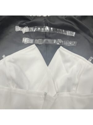 Chic Regular Fit Solid Strapless Sleeveless Jumpsuit - Image 4