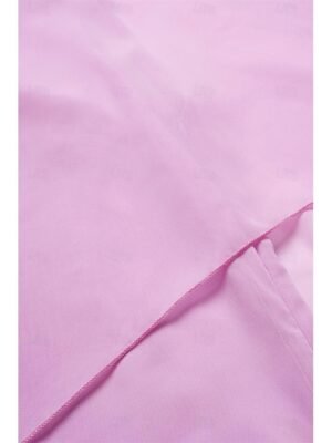 Chic Relaxed Fit Pastel Pink Round Neck Batwing Sleeve Above Knee Dress - Image 21