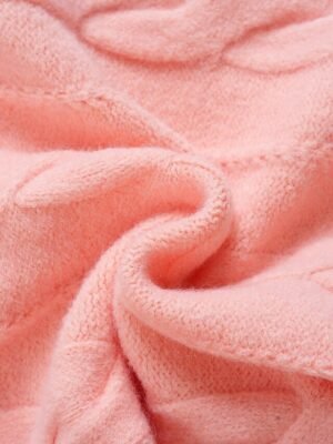 Classic Fuzzy Knit Crew Neck Long Sleeve Sweater - Image 4