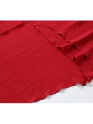 Classic Regular Fit Plain V Neck Long Sleeve Mini Dress - Image 9