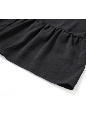 Classic Regular Plain V Neck Long Sleeve Midi Dress - Image 9