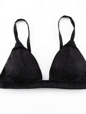 Disco Metallic Straight Leg Blazer Bra 3 PCS Party Suit - Image 12