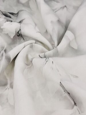 Elegant Classic Floral Crew Neck Long Sleeve Midi Dress Set - Image 6