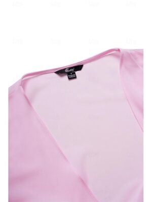 Elegant Formal Tiered Crew Neck Long Sleeve Midi Dress - Image 16