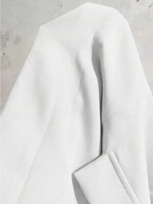 Elegant Long Sleeve Solid Colour Shirt Collar Pocket Shrug - Image 3