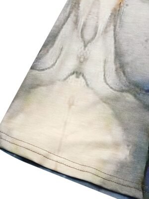 Elegant Regular Fit Marble Sweetheart Short Sleeve Midi Dress - Image 7