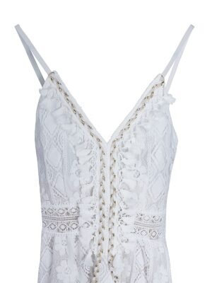 Elegant Regular Fit Print V Neck Sleeveless Maxi Dress - Image 4