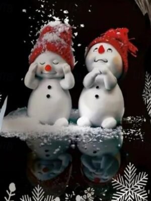 Elegant Regular Fit Santa Claus Crew Neck Long Sleeve Maxi Dress - Image 3