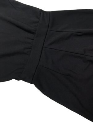 Elegant Regular Fit Solid Crew Neck Long Sleeve Jumpsuit - Image 11