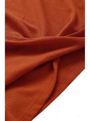 Elegant Regular Solid Colour V Neck Half Sleeve Knit Top - Image 22