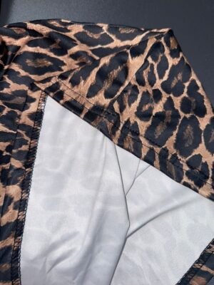 Fashion Casual A-Line Leopard High Waist Maxi Skirt - Image 8