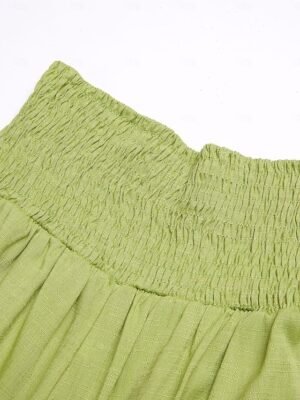 Fashion Casual Wide Leg High Waist Full Length Trousers - Image 18