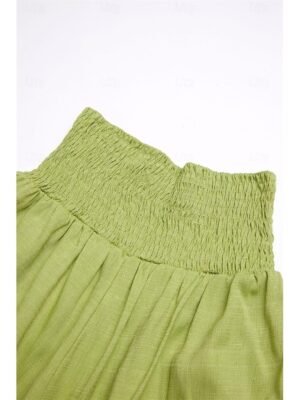 Fashion Casual Wide Leg High Waist Full Length Trousers - Image 28