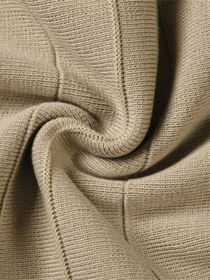 Fashion Loose Plain Surplice Neck Long Sleeve Mini Jumper Dress - Image 27