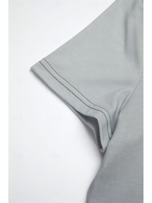 Fashion Regular Cat Print Round Neck Short Sleeve Top - Image 11