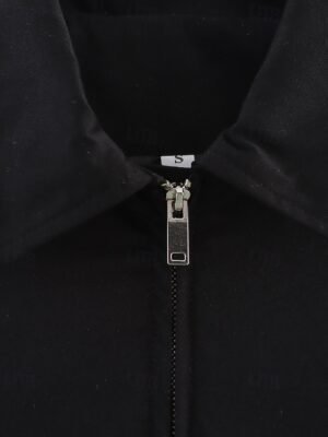 Fashion Regular Fit Plain Turndown Long Sleeve Short Jacket - Image 13