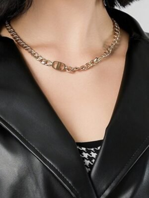 Fashion Regular Fit Plain Turndown Long Sleeve Long Trench Coat - Image 6