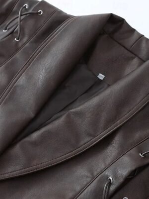Fashion Regular Fit Plain Turndown Long Sleeve Jacket - Image 8