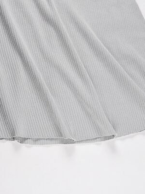 Fashion Regular Fit Pure Colour Crew Neck Long Sleeve Midi Sweater Dress - Image 17