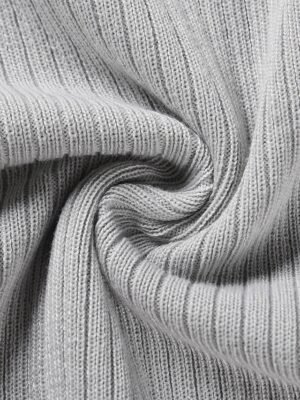 Fashion Regular Fit Pure Colour Crew Neck Long Sleeve Midi Sweater Dress - Image 20