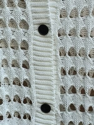 Fashion Regular Solid Shirt Collar Long Sleeve Knit Top - Image 6