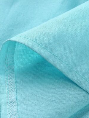 Fashion Regular Wide Leg Plain High Waist Full Length Chinos - Image 12