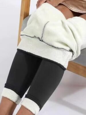Fashion Streetwear High Waist Solid Full Length Leggings - Image 3