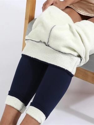 Fashion Streetwear High Waist Solid Full Length Leggings - Image 4