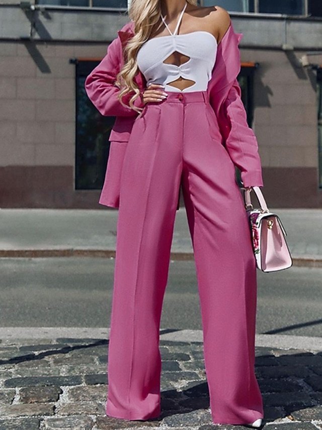 Formal Regular Fit Patchwork Long Sleeve Black Suit - Image 1