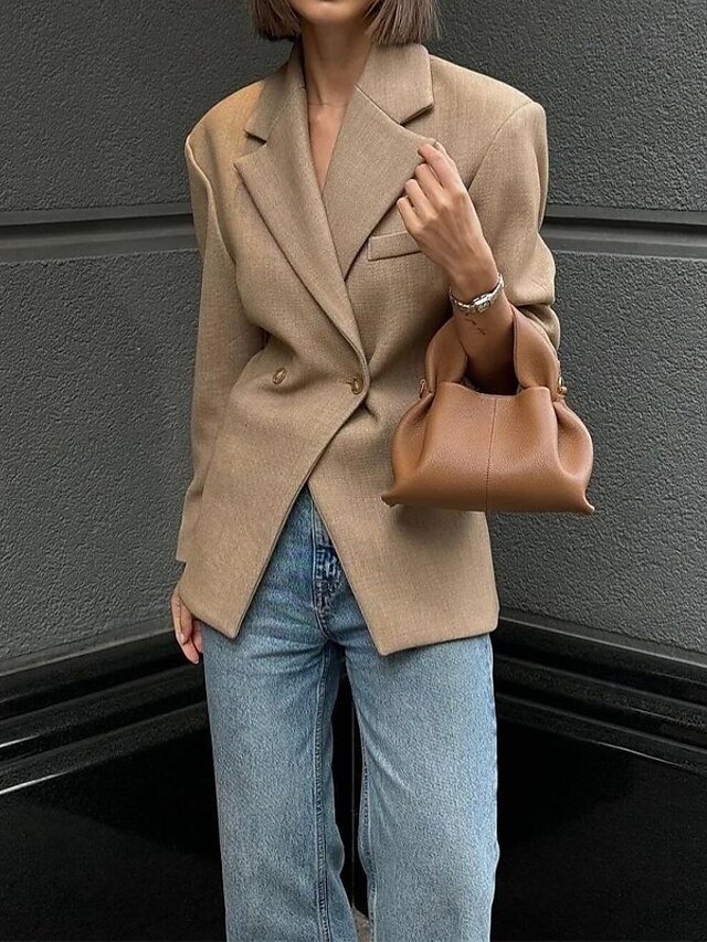 Formal Regular Fit Solid Colour Long Sleeve Blazer - Image 1