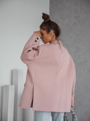 Formal Regular Fit Solid Colour Long Sleeve Blazer - Image 4