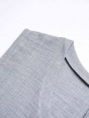 Modern Loose Fit Plain V Neck Sleeveless Maxi Dress - Image 7