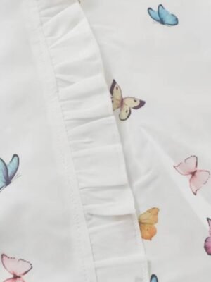 Modern Loose Lace V Neck Long Sleeve Shirt - Image 4