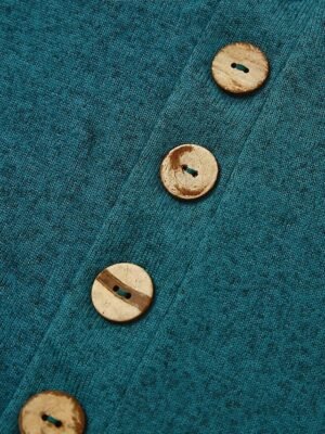 Modern Loose Plaid V Neck 3/4 Sleeve Mini Dress - Image 5